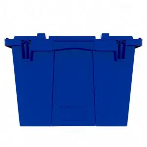 Heavy-Duty Attached Lid Plastic Tote