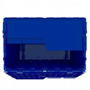 Heavy-Duty Attached Lid Plastic Tote