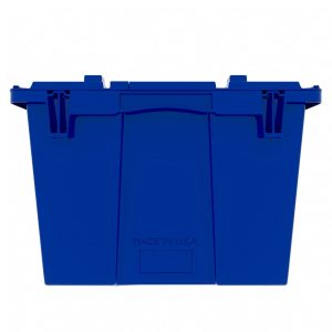 Heavy-Duty Attached Lid Plastic Tote